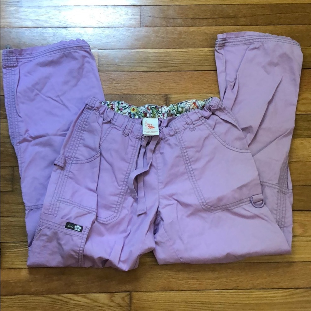 Koi lilac scrub pants